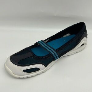 Lands End Slip On Mesh Water‎ Shoes Dark Navy Mary Jane Boating Sneaker size 8
